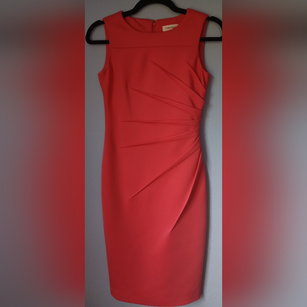 Calvin Klein Coral Sleveless Dress
